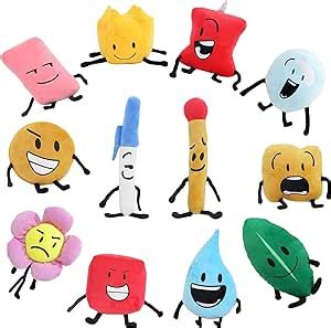 Battle for Dream Island Plushies Set, Bfdi Plush, 5.9'' - 9.8'' Bfdi Plushies Flower Bubble ...