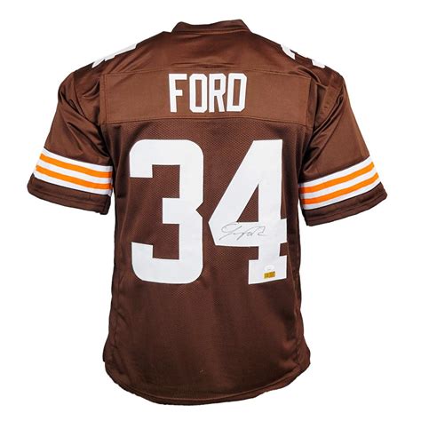 Jerome Ford Signed Cleveland Brown Football Jersey (JSA) — RSA