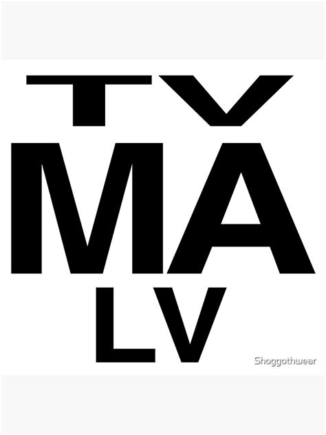 "TV MA LV" Sticker by Shoggothwear | Redbubble