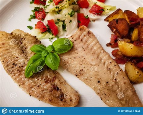 Flounder or plaice stock image. Image of herb, carb - 177901365