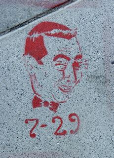 Sidewalk Stencil: Pee Wee Herman | Sidewalk Stencil: Pee Wee… | Flickr