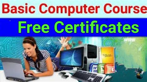 Free online computer courses with certificate | Basic computer courses ...