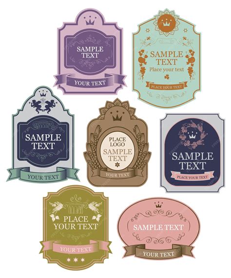 Premium Vector | Set of vector label templates