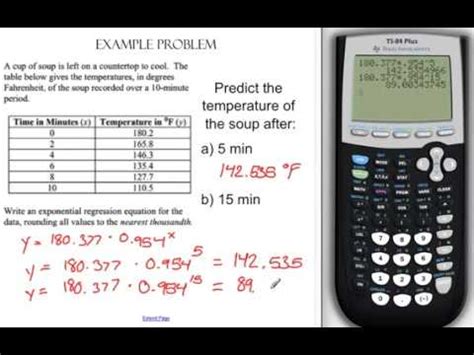 Exponential Regression - YouTube