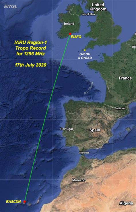 EI7GL....A diary of amateur radio activity: New 2700km+ IARU Region-1 tropo record on 23cms ...