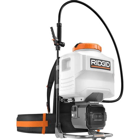 RIDGID 18-Volt Cordless Battery 4 Gal. Backpack Chemical Sprayer (Tool Only) R01501BVNM - The ...