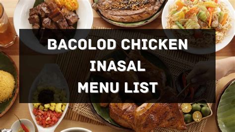 Bacolod Chicken Inasal Menu Prices Philippines 2024 [Updated] — All About Philippines Menu