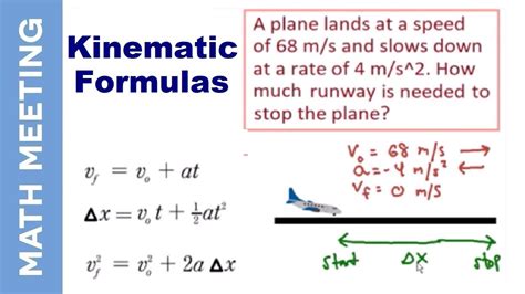 Kinematics - Physics intro and example problem - YouTube