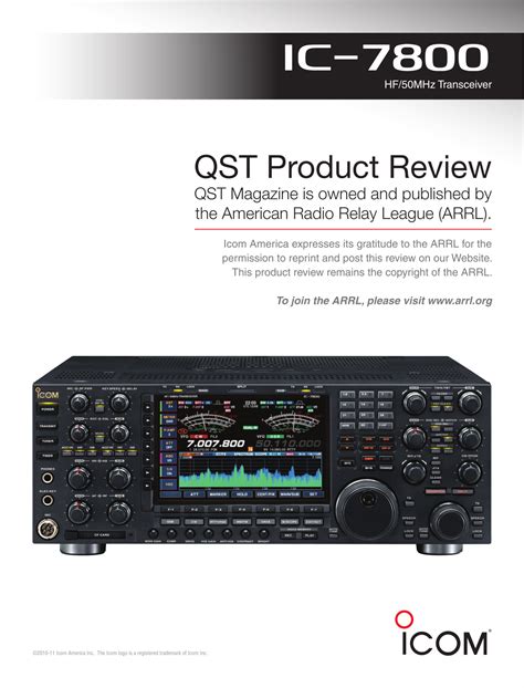 Download free pdf for ICOM IC-7800 2-way Radio manual