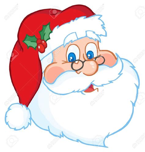 Classic Santa Claus Head Royalty Free Cliparts, Vectors, And Stock ...