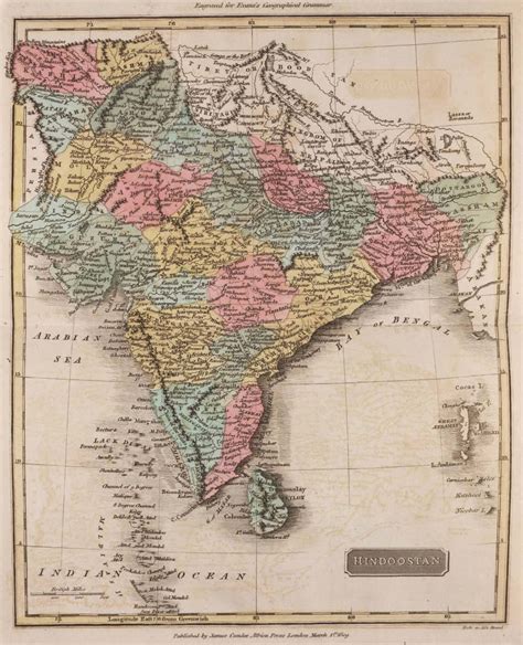 Historical Map of India (1809) - Mapsof.Net