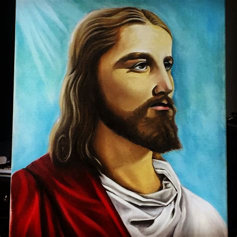 Jesus/cesare borgia painting by me. | Painting, Portrait, Portrait tattoo