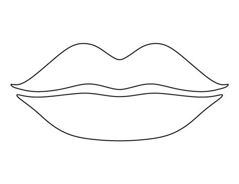 Printable Lips Template