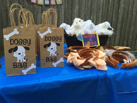 Puppy party favors Doggy bags Adopt a dog Puppy ears | Puppy party favors, Dog party favors, Dog ...