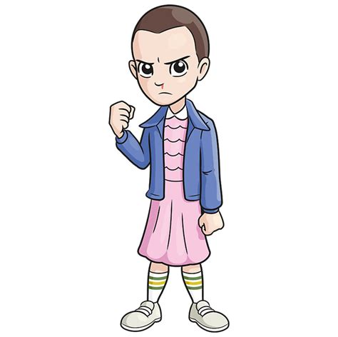 How to Draw Eleven from Stranger Things - Really Easy Drawing Tutorial