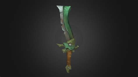 Green Steel Sword - 3D model by Brok [31bb9be] - Sketchfab