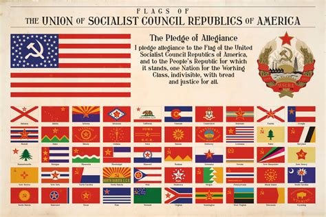 National and State Flags of Communist America by Regicollis on DeviantArt