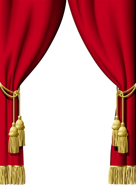 Red curtains PNG