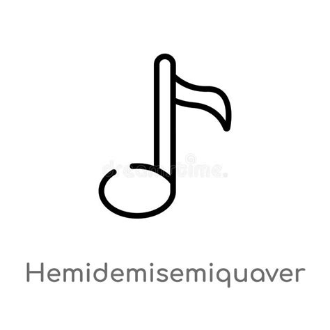 Icono Del Vector De Hemidemisemiquaver Aislado En Backgroun Transparente Ilustración del Vector ...