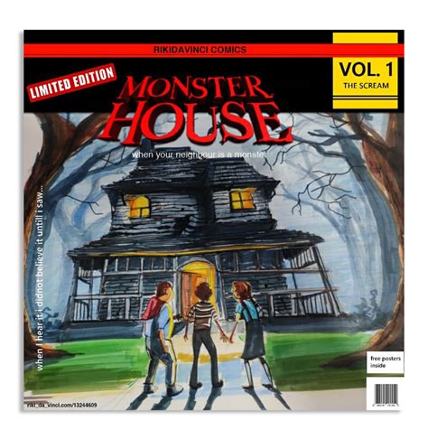 Monster house comic cover. on Behance