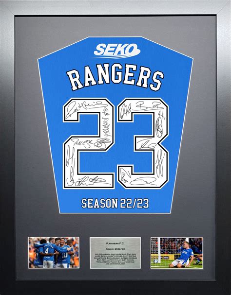 Rangers 2023 Season Team signed shirt Frame – The Frame Lab