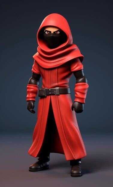 Premium AI Image | Ninja 3D Cartoon Character