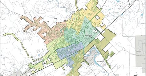 New Braunfels City Council gives initial thumbs up to new district map; Second reading set for ...