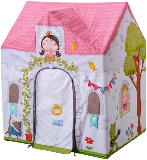 HABA Princess Rosalina Castle Play Tent with Roll Up Doors and Windows for 18 Months and Up ...