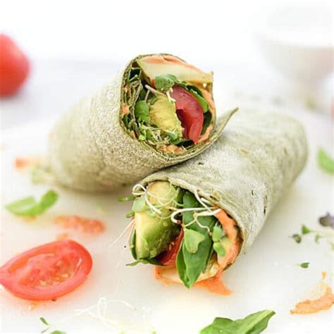 Hummus Veggie Wraps (Accidentally Vegan Wraps!) - foodiecrush .com