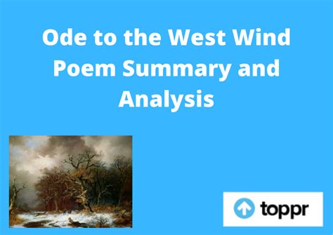 Ode to the West Wind Poem | Summary and Analysis