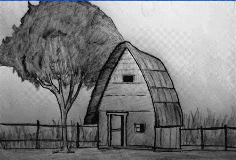 Hut Sketch at PaintingValley.com | Explore collection of Hut Sketch