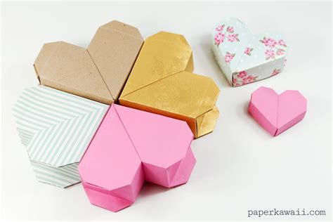Origami Heart Box Video Instructions - Paper Kawaii