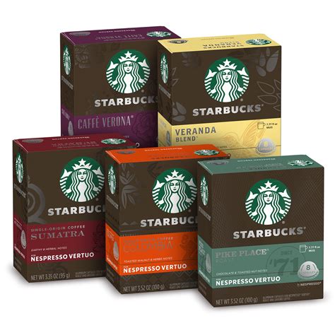 Starbucks by Nespresso Blonde, Medium, and Dark Roast Variety Pack ...