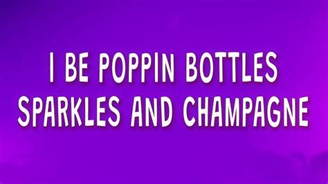 CJ SO COOL - I be poppin bottles sparkles and champagne (Tired) (Lyrics) | 1 Hour - YouTube Music
