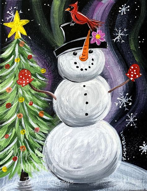 How To Paint A Snowman - Magical Snowman Online Painting Tutorial