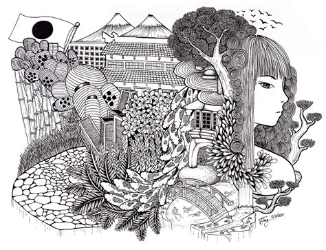 Japanese Doodle on Behance