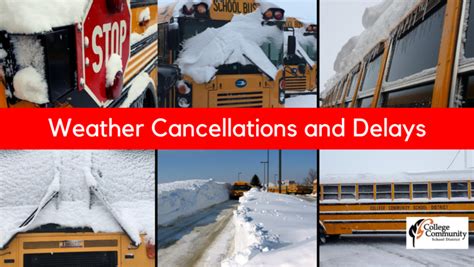 School Cancellations and Delays – College Community School District