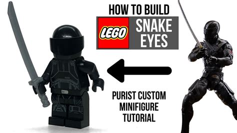 LYL BRICK Custom G.I.Joe Snake Eyes Lego Minifigure LEGO Minifigures