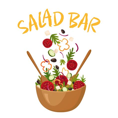 Salad Bar Vector Illustration 471226 Vector Art at Vecteezy