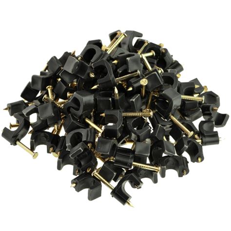 Shop New Cable Clips (7MM (Black)) 100 Pack | Mediabridge Products