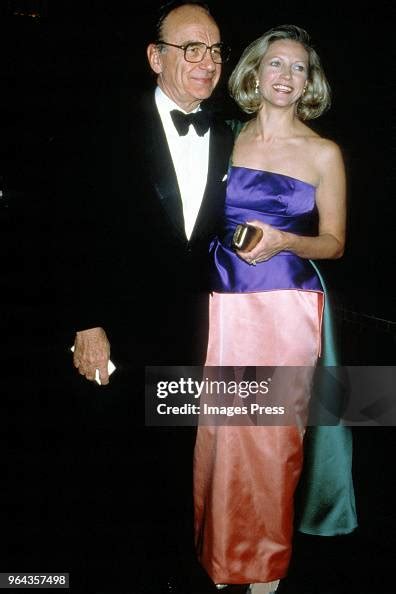 Rupert Murdoch and wife Anna Murdoch Mann circa 1989 in New York City. News Photo - Getty Images