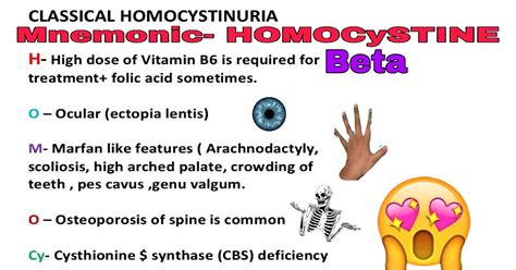 Classical homocystinuria mnemonic