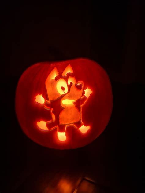 Bluey Pumpkin Carving Template