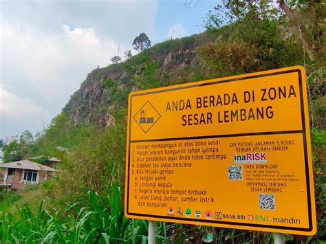 Sesar Lembang Potensi Ciptakan Gempa M 7 di Bandung Raya