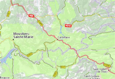 MICHELIN Castellane map - ViaMichelin