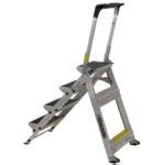 Louisville Ladder 4' Step Stool Ladder - Type IA, Steel, 300 lbs Max | ISC Sales