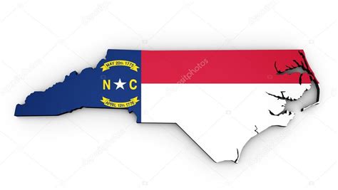 North Carolina State Flag Map — Stock Photo © NiroDesign #107391742