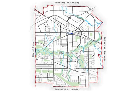 Map Of Langley Neighbourhoods - Bobine Stephani