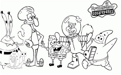 Free Spongebob Characters Coloring Pages, Download Free Spongebob ...