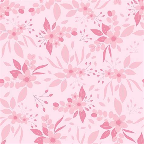 Download Monotone pink flowers seamless pattern. Pink floral print. for free | Pink flowers ...